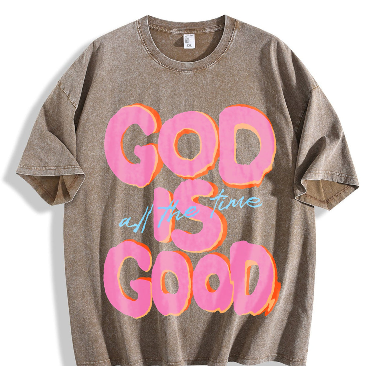 Is Good All The Time Letters Old Is Vintage Washed T-Shirt product image 3