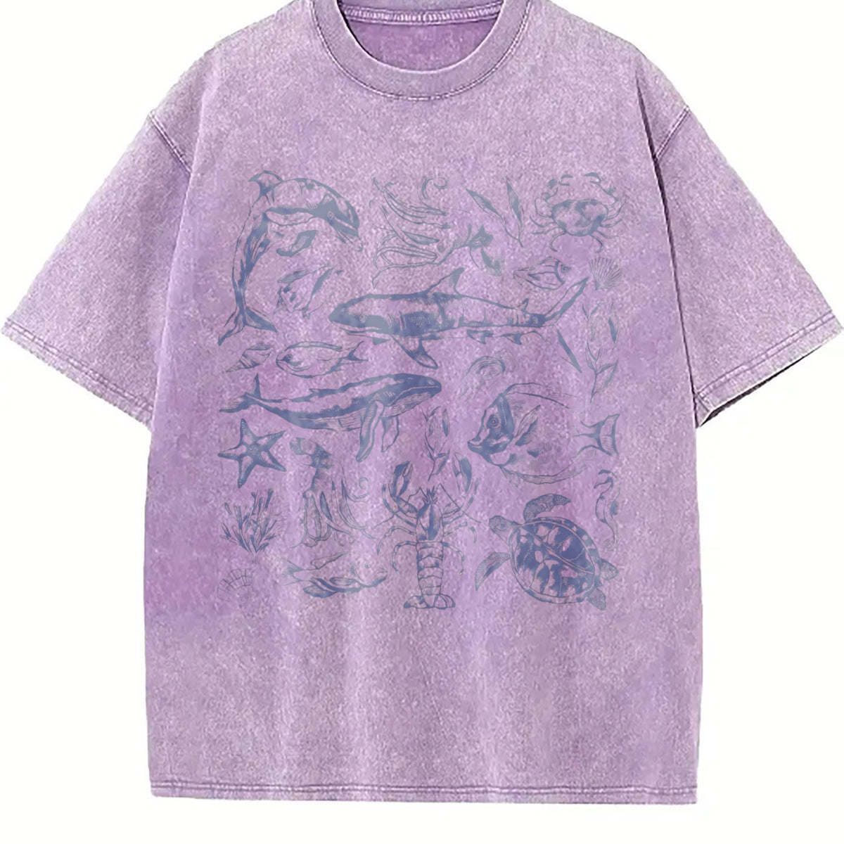 Sea Creatures 90s Vintage Washed T-Shirt product image 6
