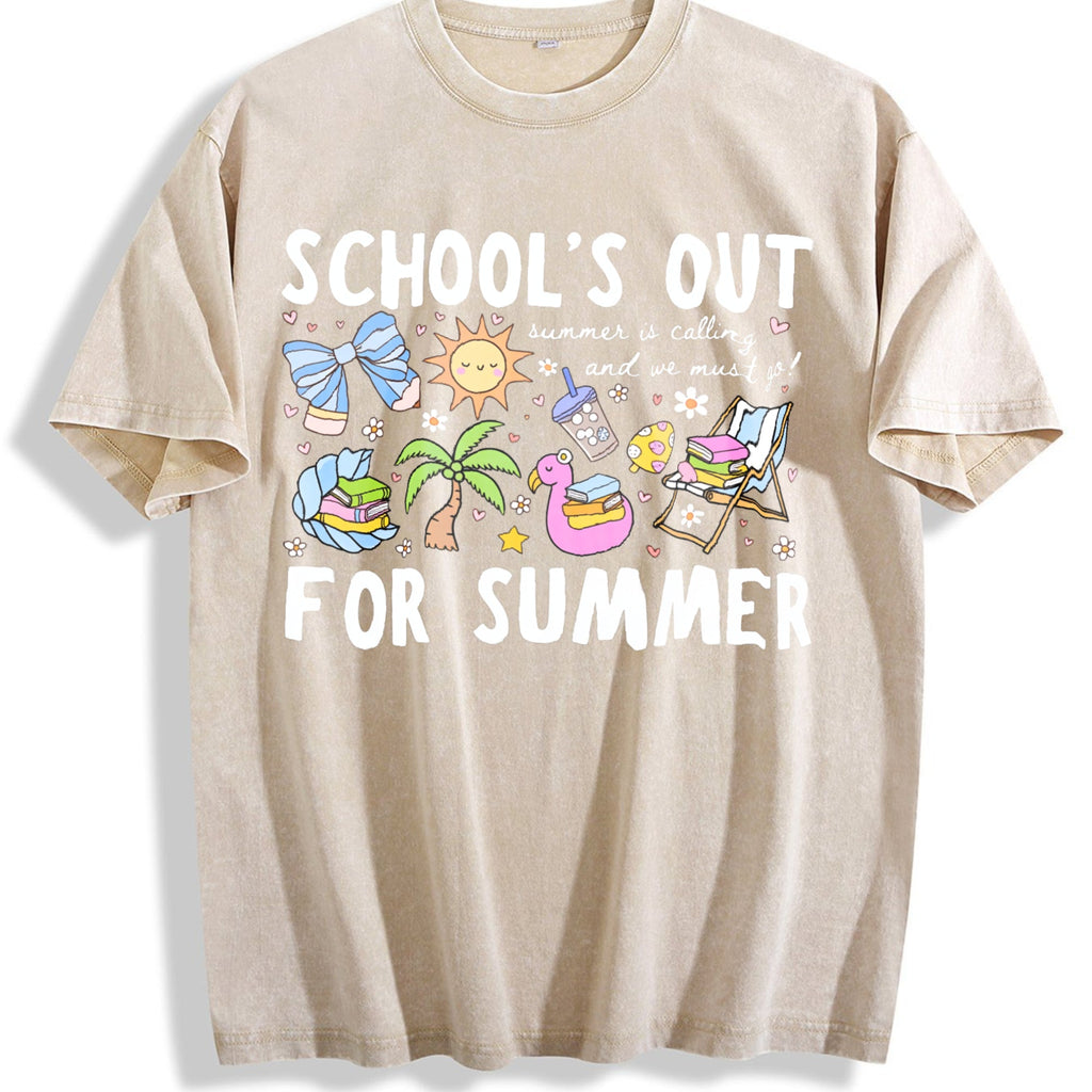 School's Out for Summer Vintage Washed T-Shirt product image 1