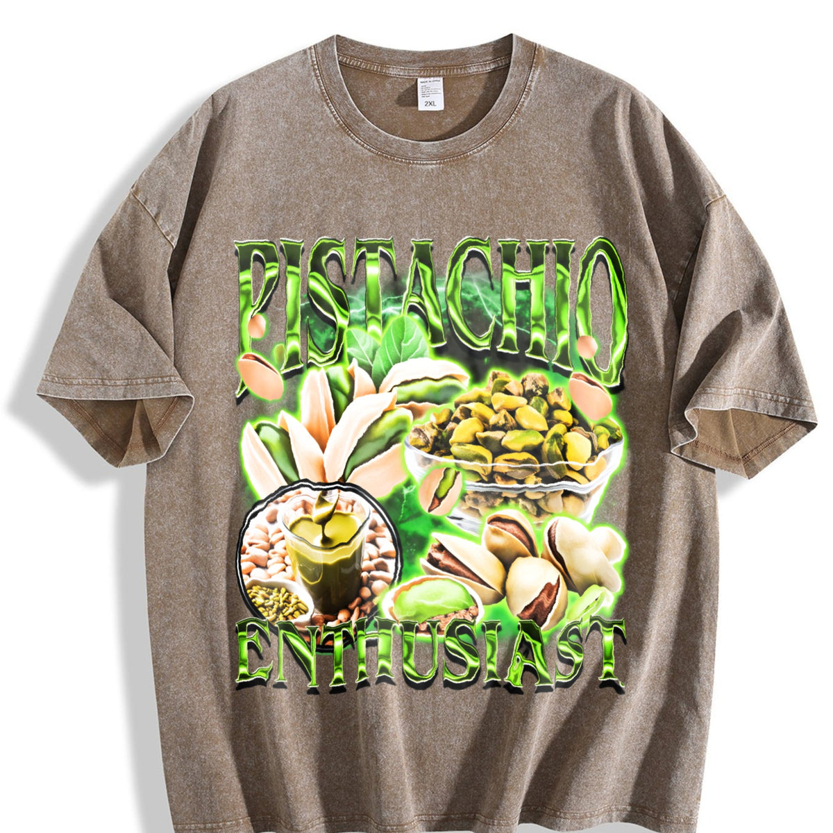 Pistachio Enthusiast 90s Vintage Washed T-Shirt product image 3