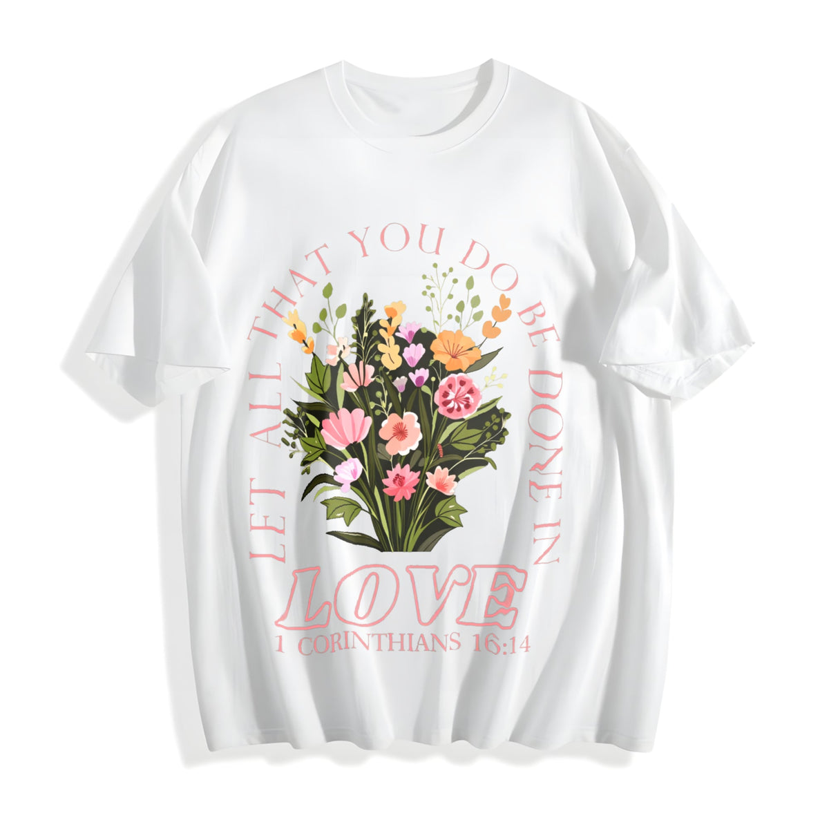 Verse - 1 Corinthians 16:14 Love Floral & Scripture Cotton product image 2