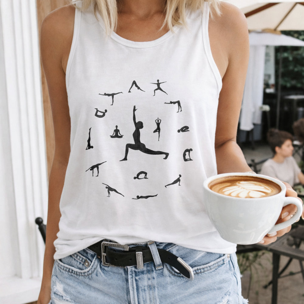 Yoga Pose Circle Women's Tank Top