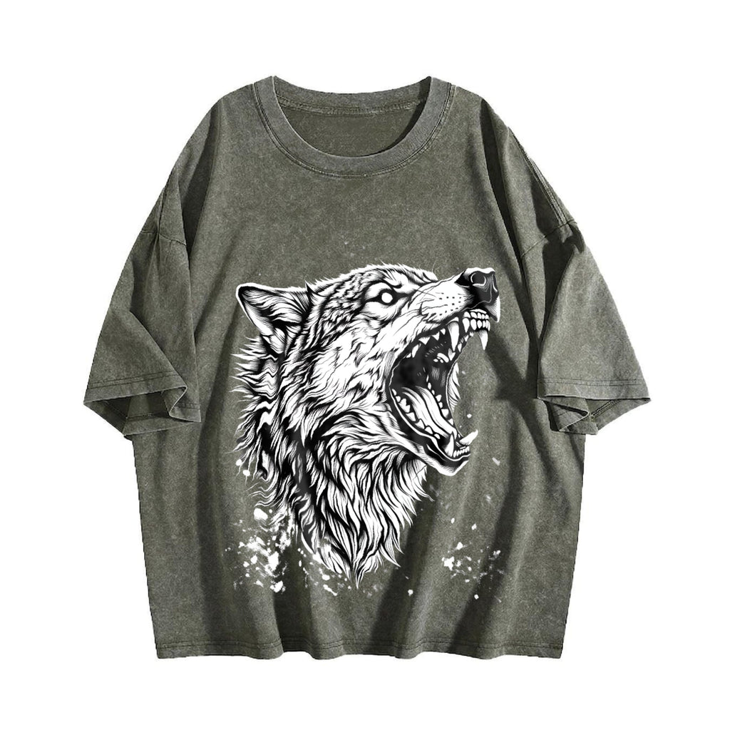 Wolf 90s Vintage Washed T-Shirt product image 4