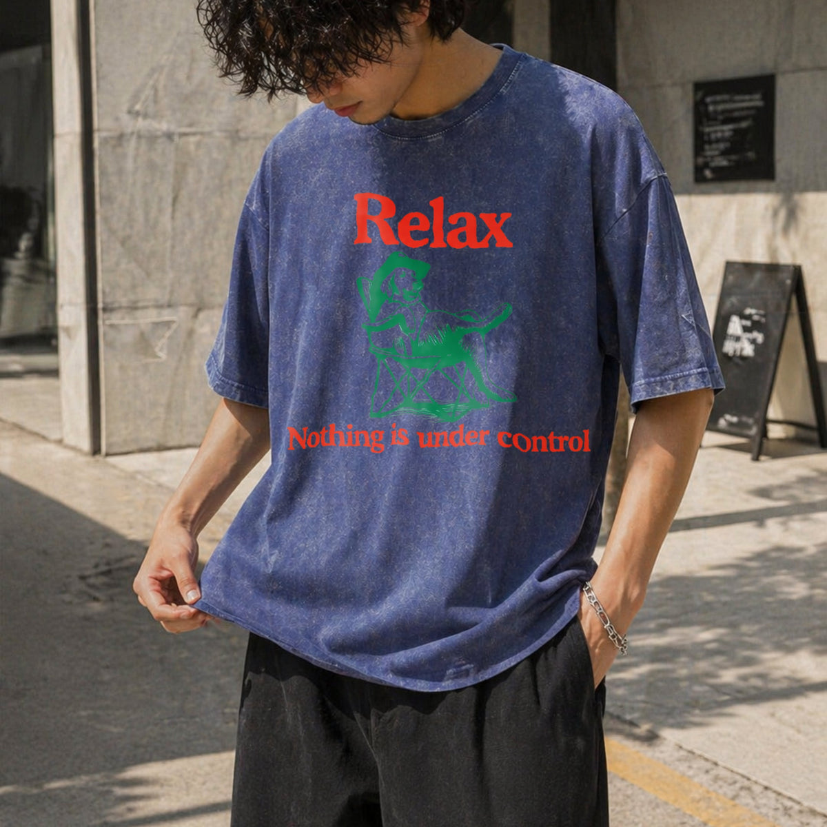 Chill Dog - Relax Nothing Is Under Control Vintage Washed product image 8