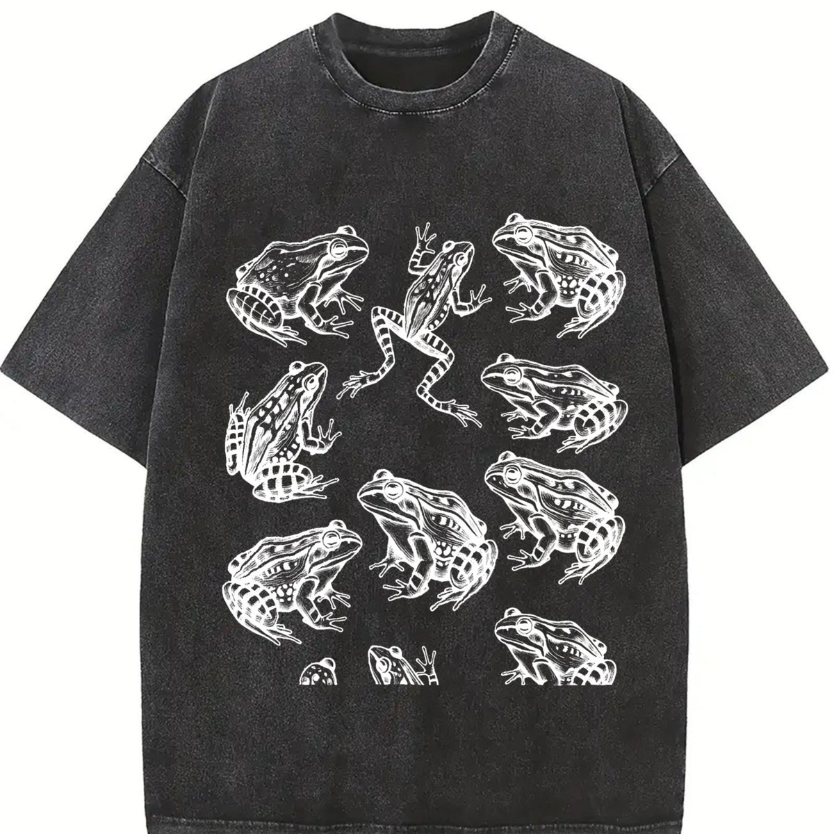Frogs 90s Tattoo Vintage Washed T-Shirt product image 2