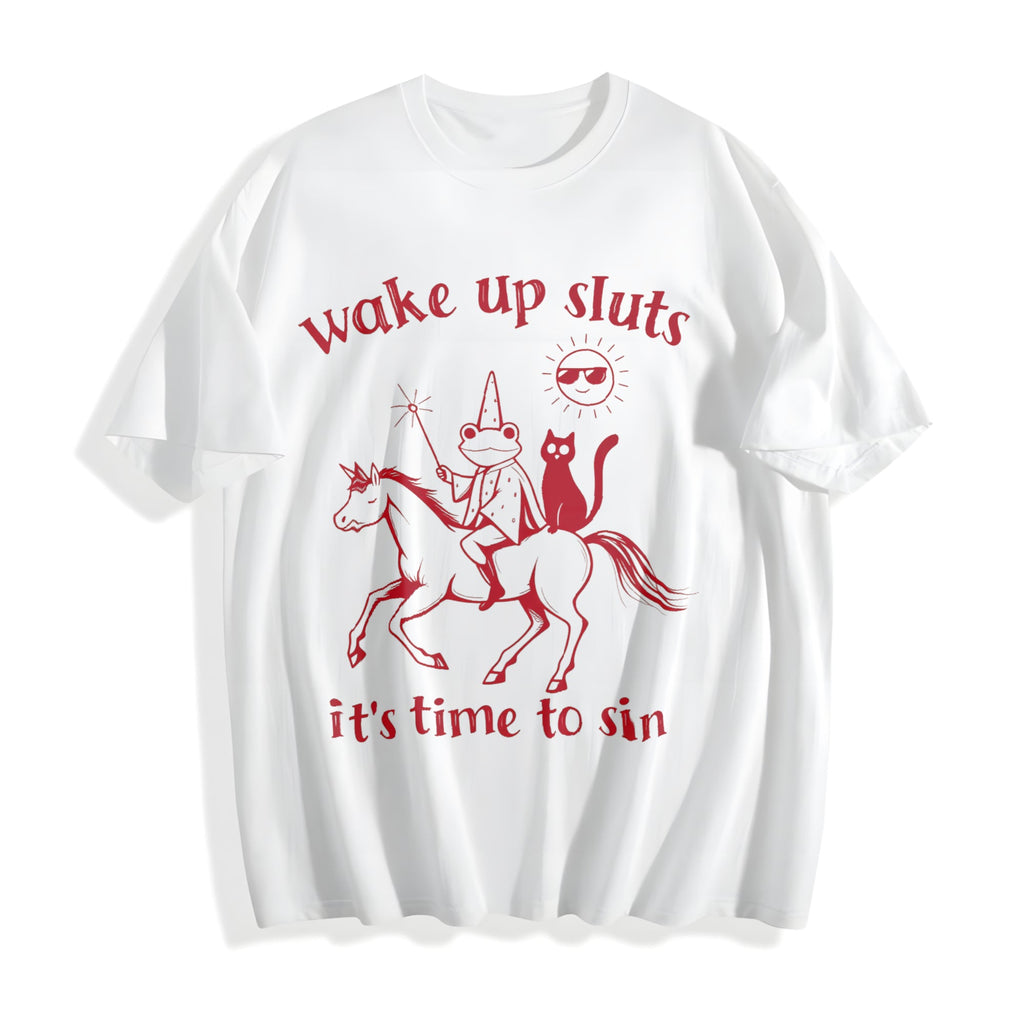 Wake Up Baddies It's Time To Misbehave - Boxy - Aesthetic product image 2