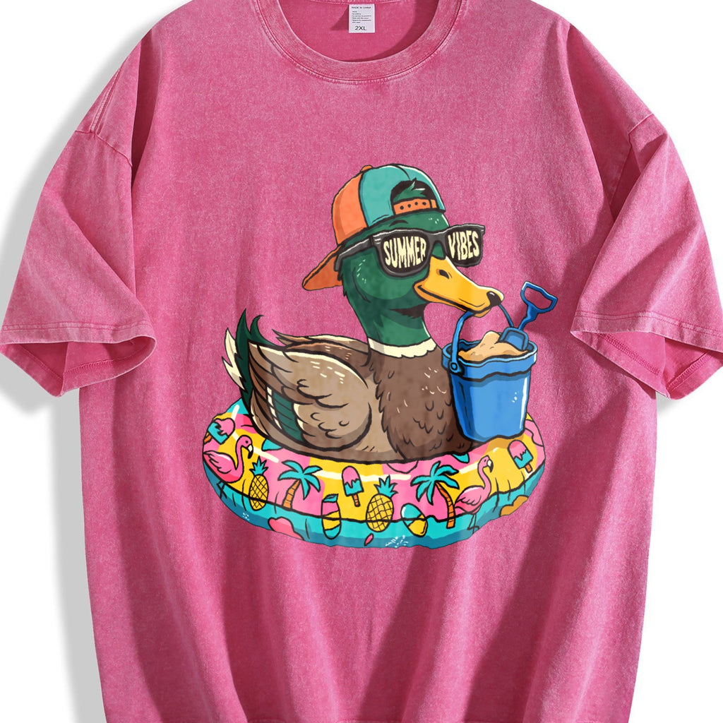Summer Vibes Duck Vintage Washed T-Shirt product image 5