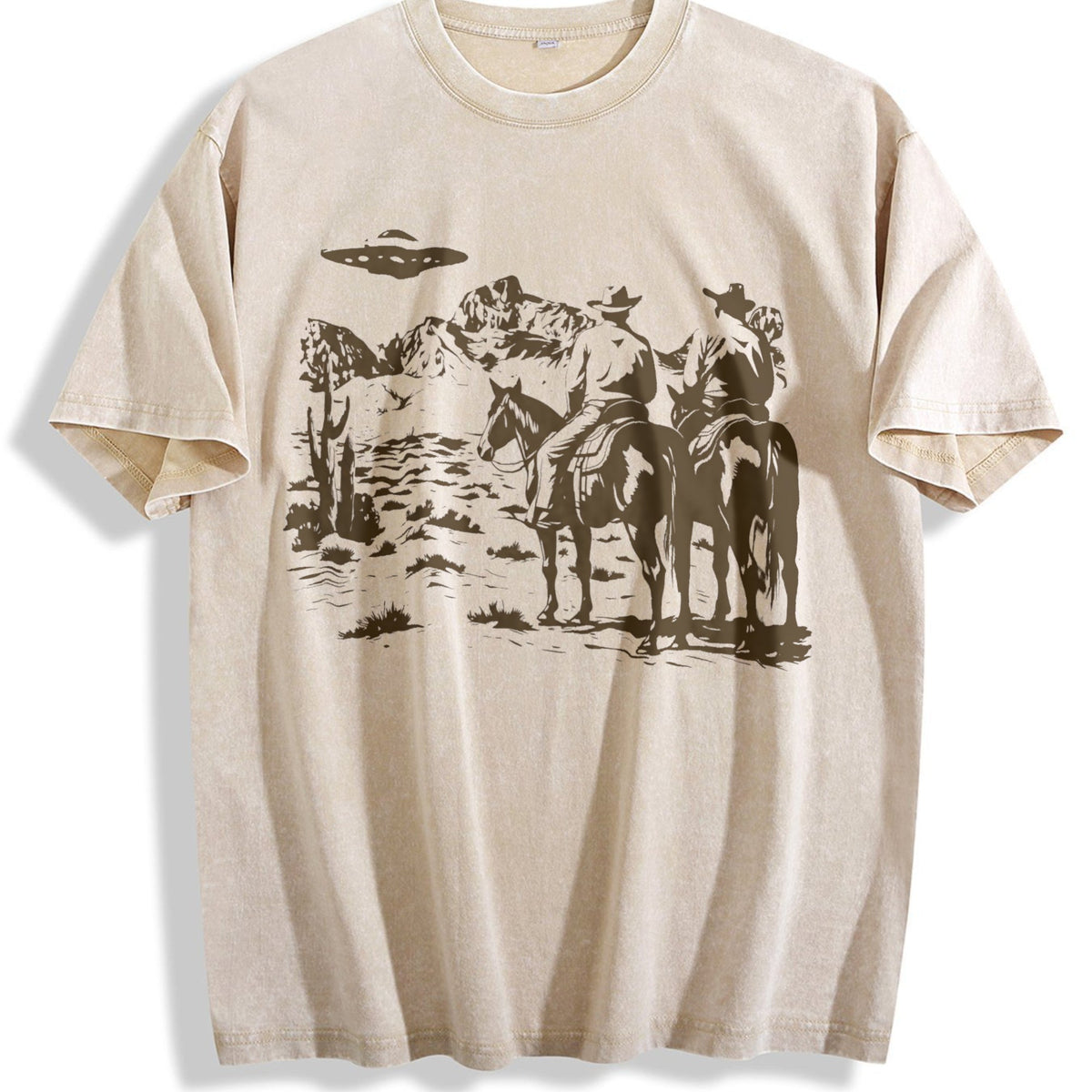Cowboy UFO 90s Vintage Washed T-Shirt product image 1