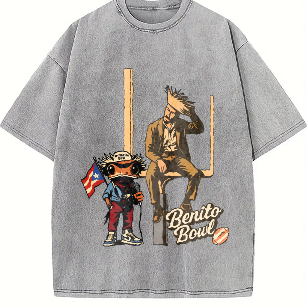 Benito Bowl Halftime - Single-sided Vintage Washed T-Shirt product image 4