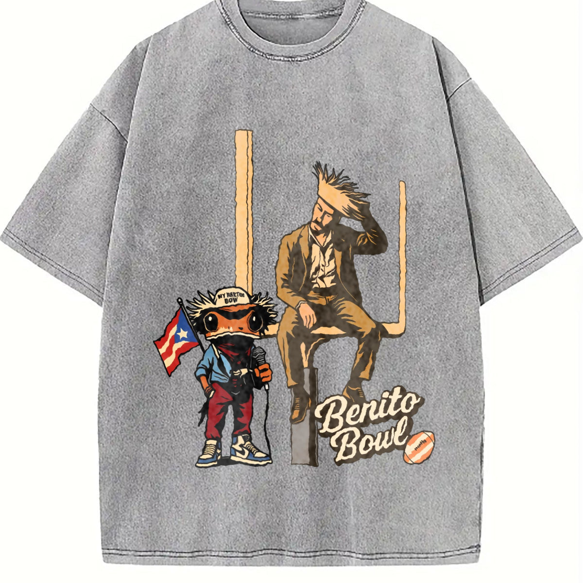 Benito Bowl Halftime - Single-sided Vintage Washed T-Shirt product image 4