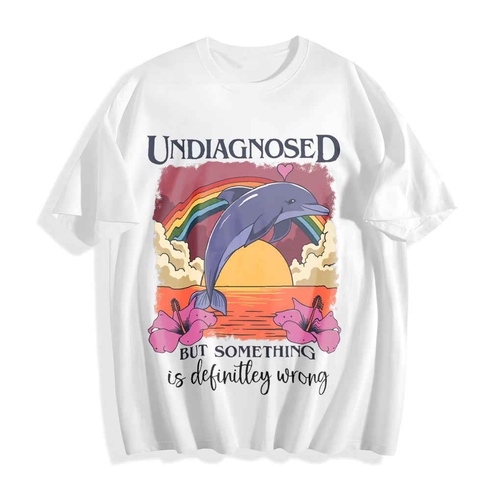 Undiagnosed Dolphin Cotton T-Shirt product image 2