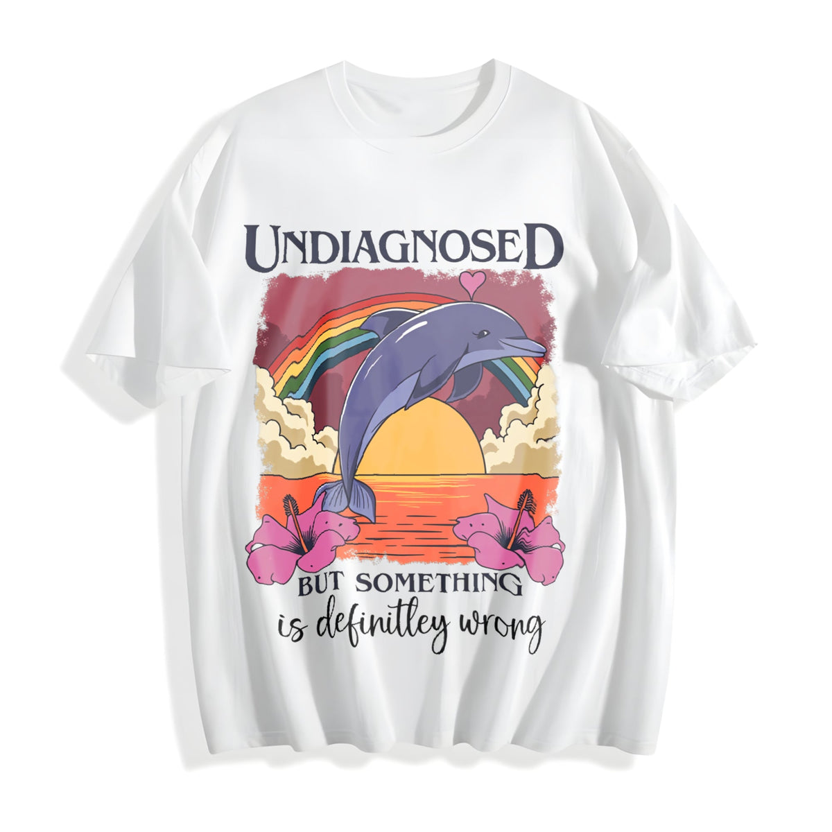 Undiagnosed Dolphin Cotton T-Shirt product image 2