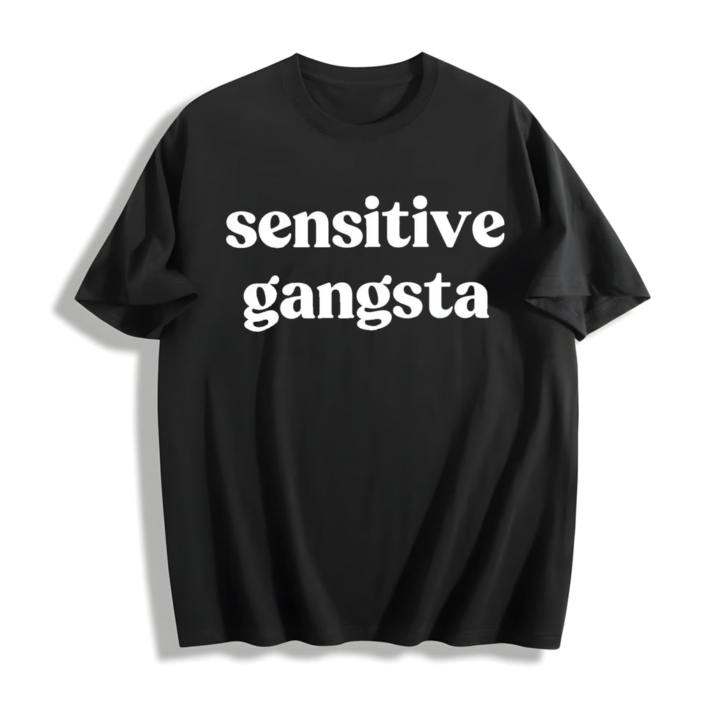 Funny Sensitive Gang Slogan - Brown With Cotton T-Shirt product image 1