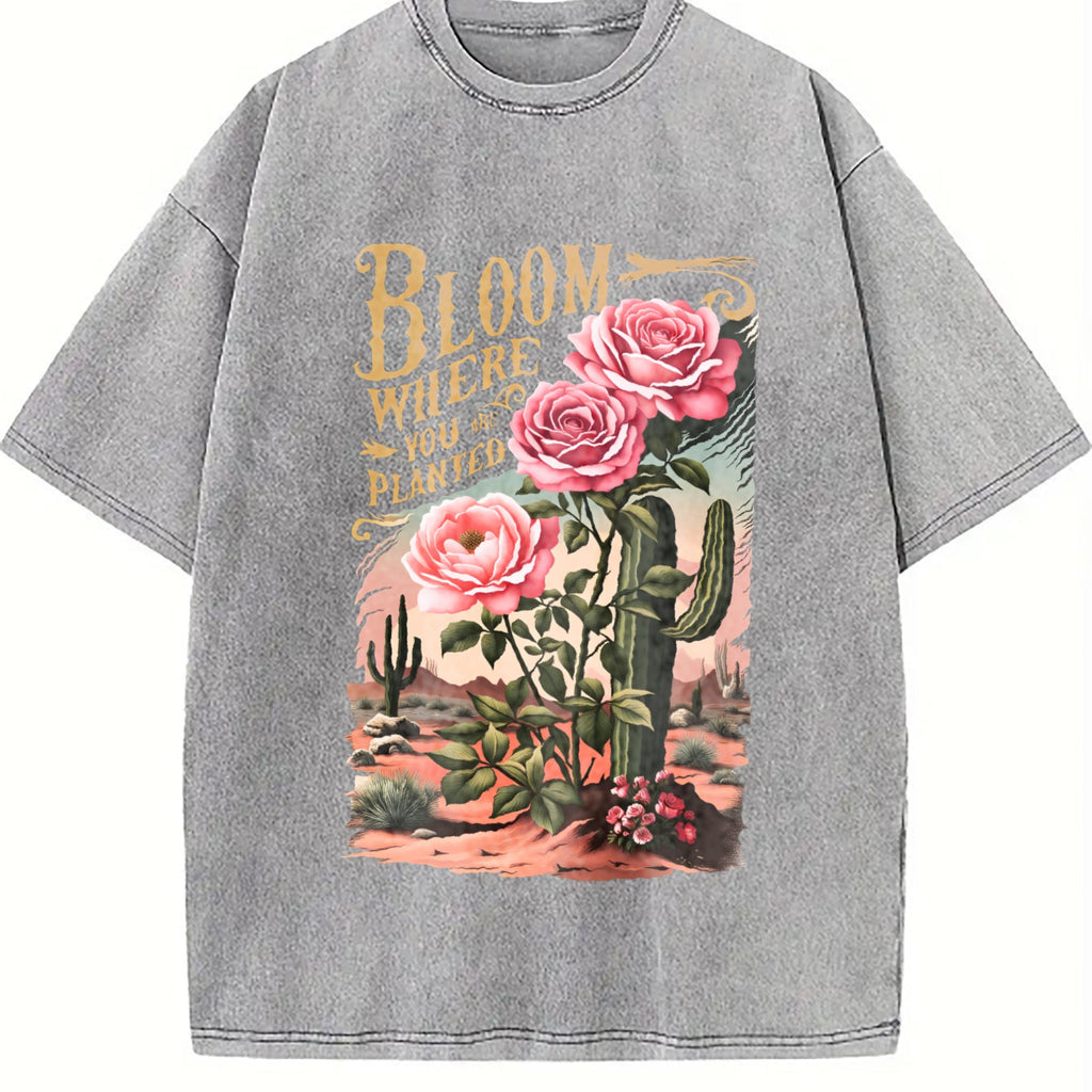 Es Trus Funny Hiphop Desert Cactus Flower Letter Floral product image 4