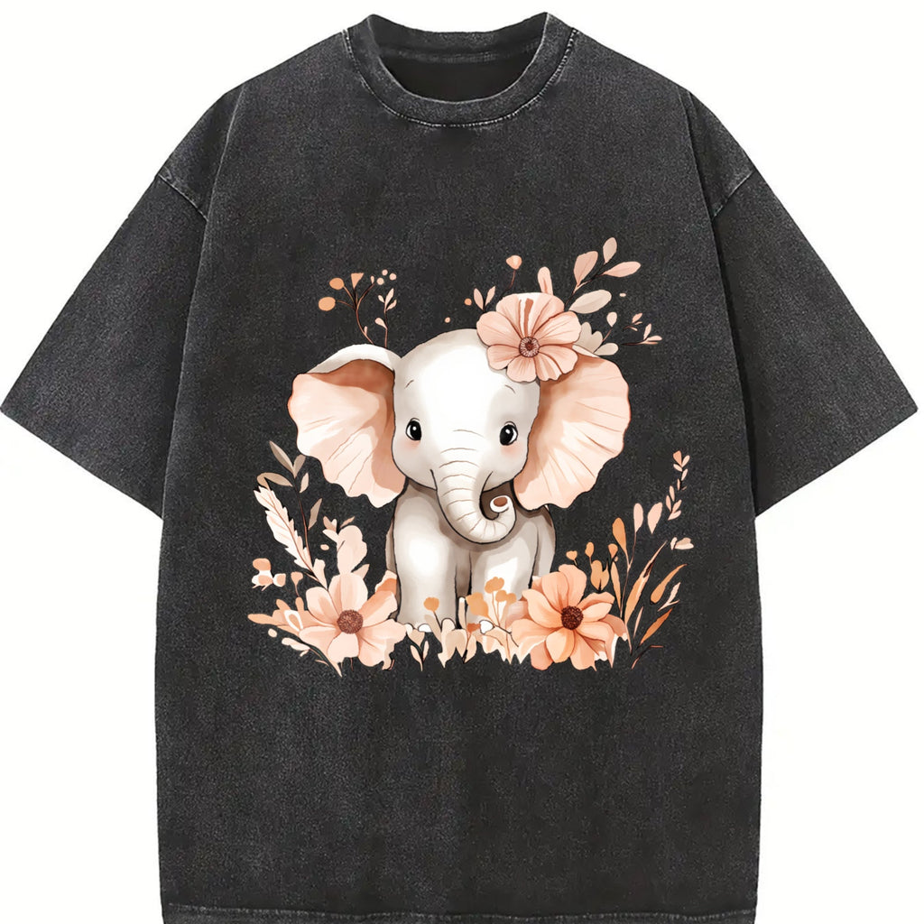 A Cute Elephant Adorned With Animal And Floral It's Vintage product image 2