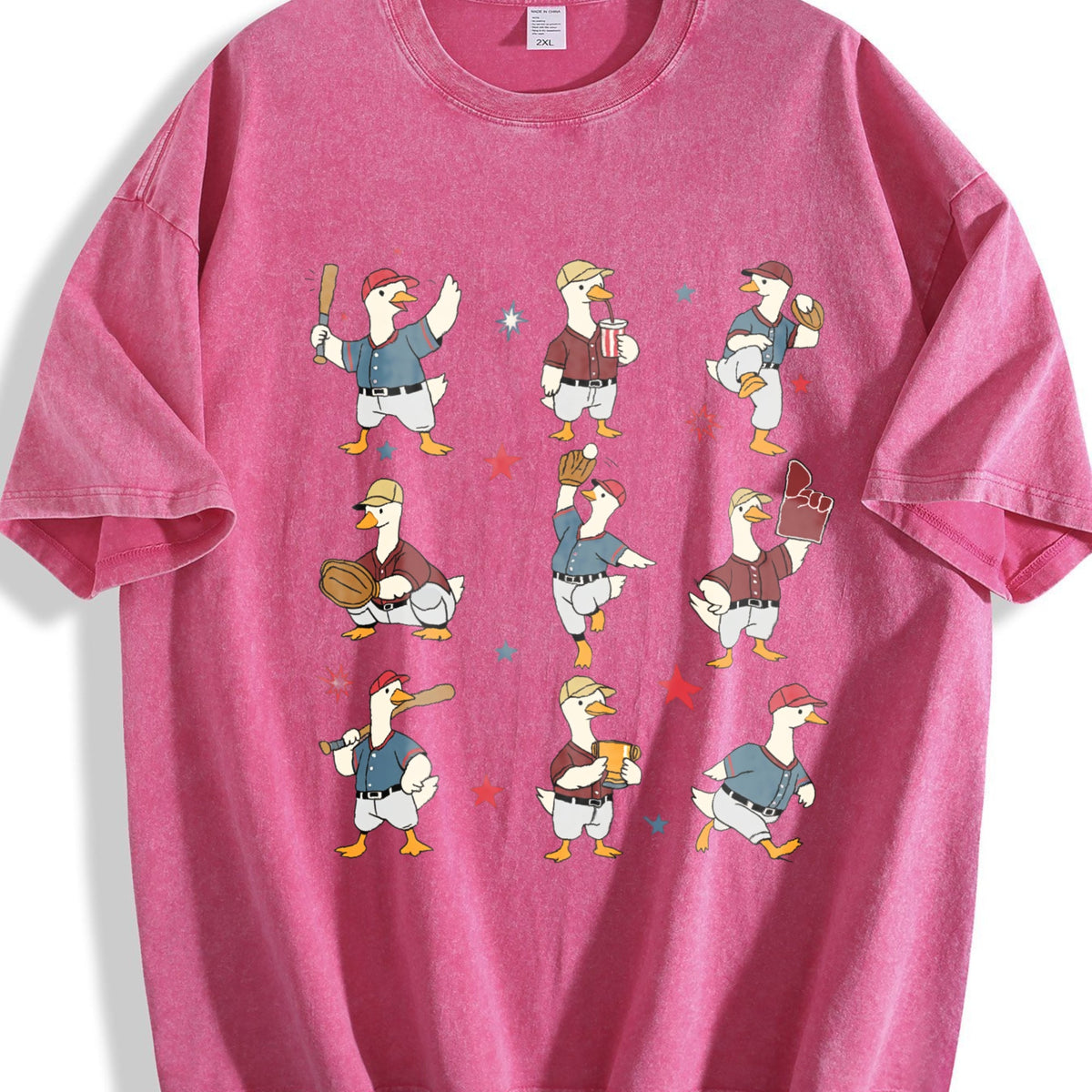 Silly Goose Baseball Vintage Washed T-Shirt product image 5