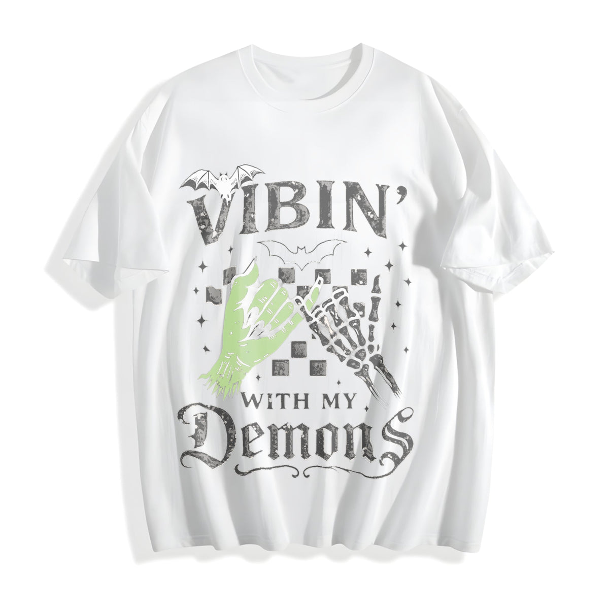 Vibin' With My Demons Cotton T-Shirt product image 2