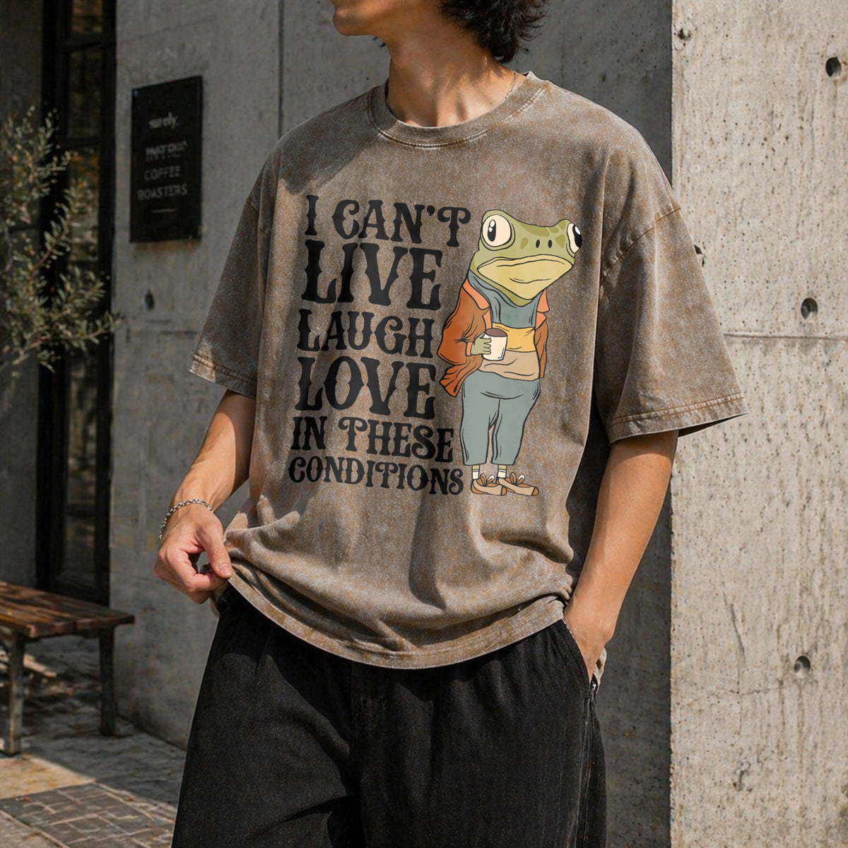 Live Laugh Love Under These Conditions Vintage Washed product image 3