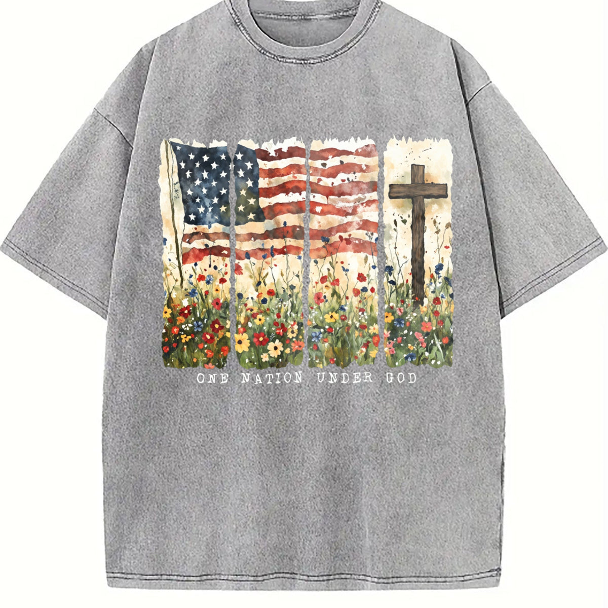 Pastoral Flower Vintage Washed T-Shirt product image 4