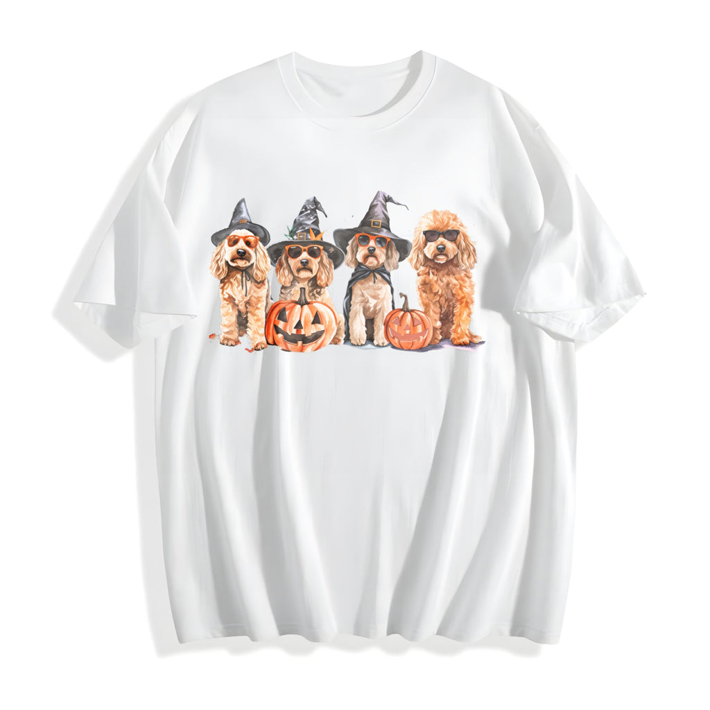 Goldendoodle Halloween Cotton T-Shirt product image 2