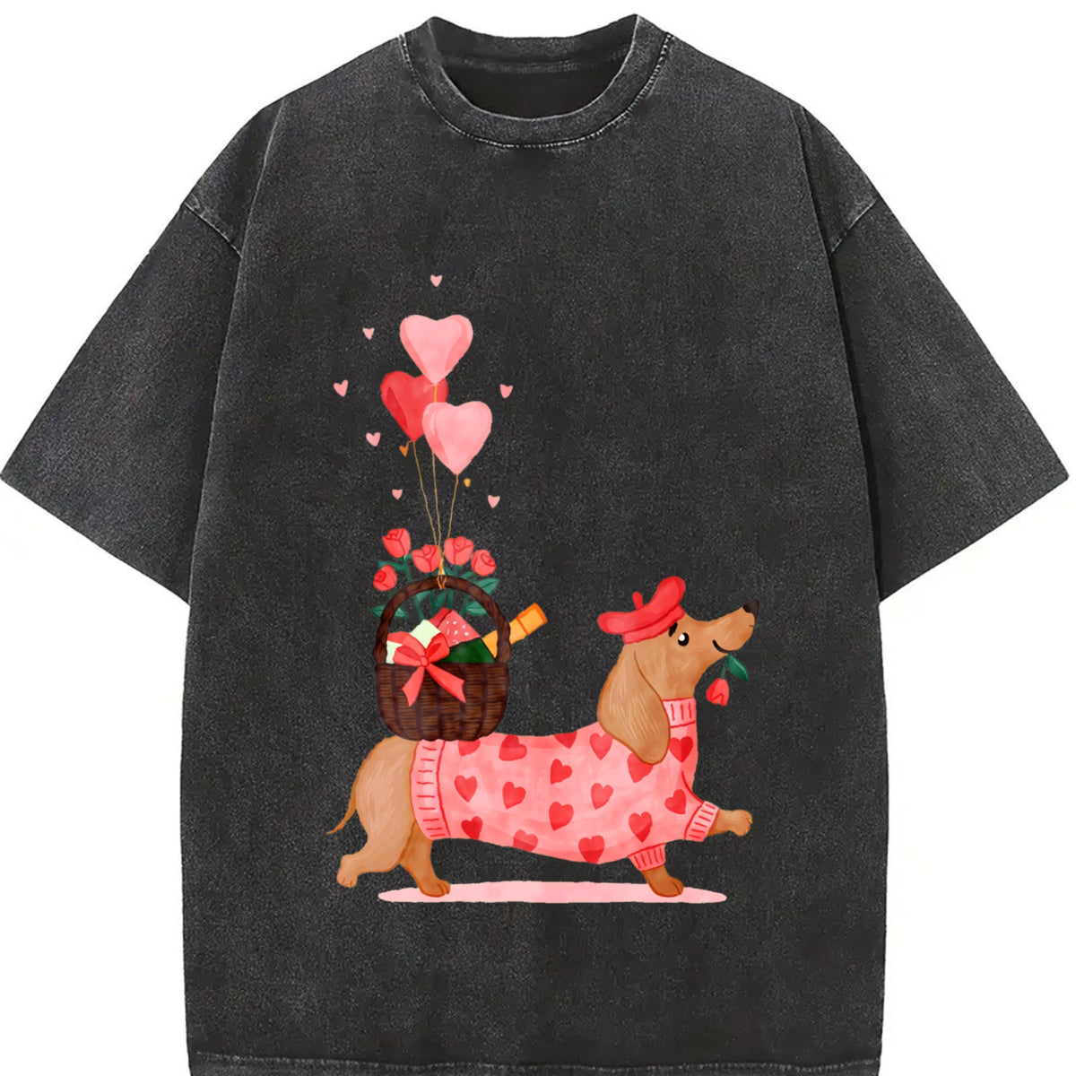 Valentine's Day Vintage Washed T-Shirt product image 2