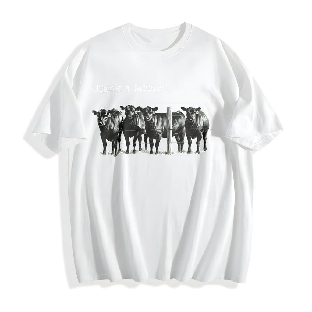 Thank A Farmer Cotton T-Shirt product image 2