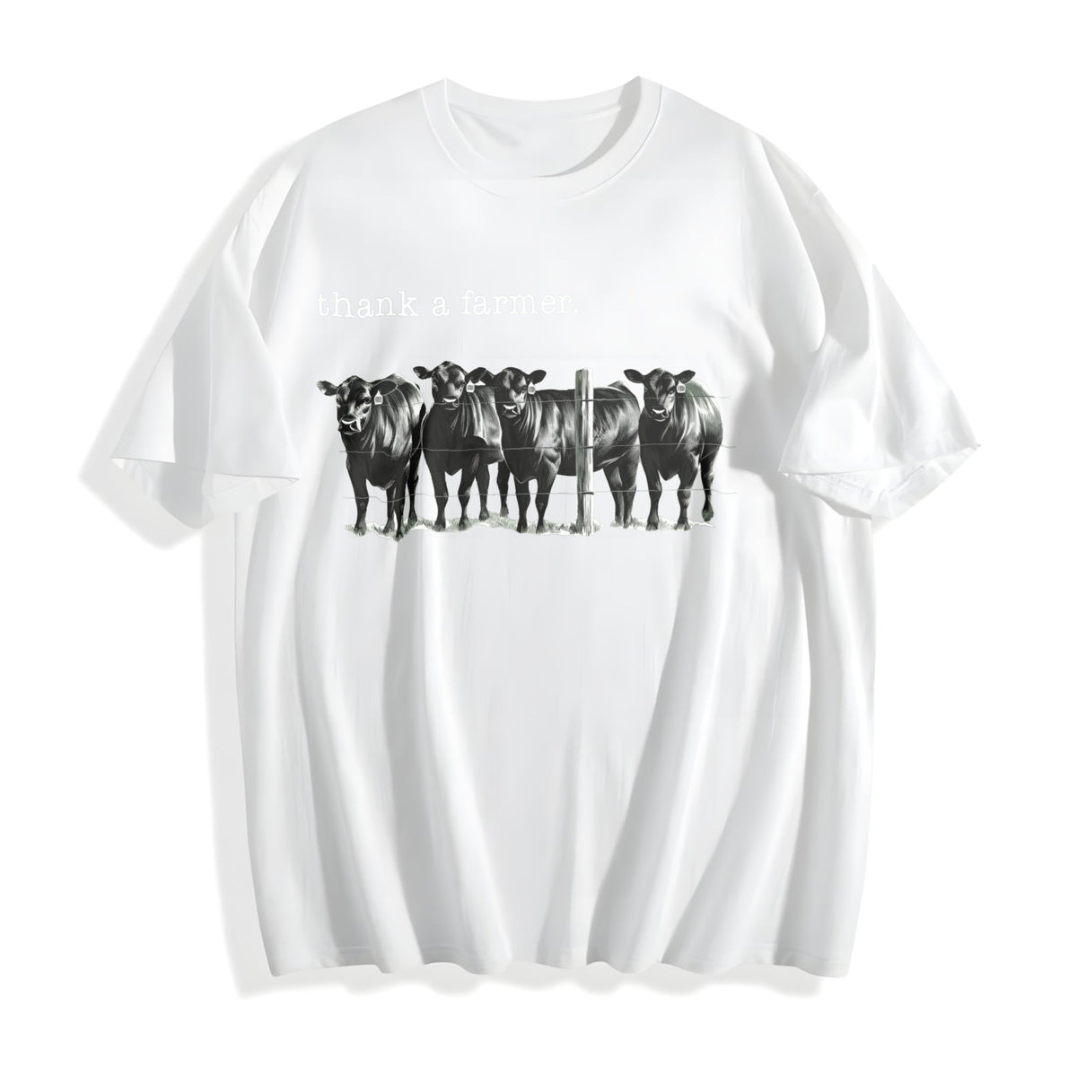 Thank A Farmer Cotton T-Shirt product image 2