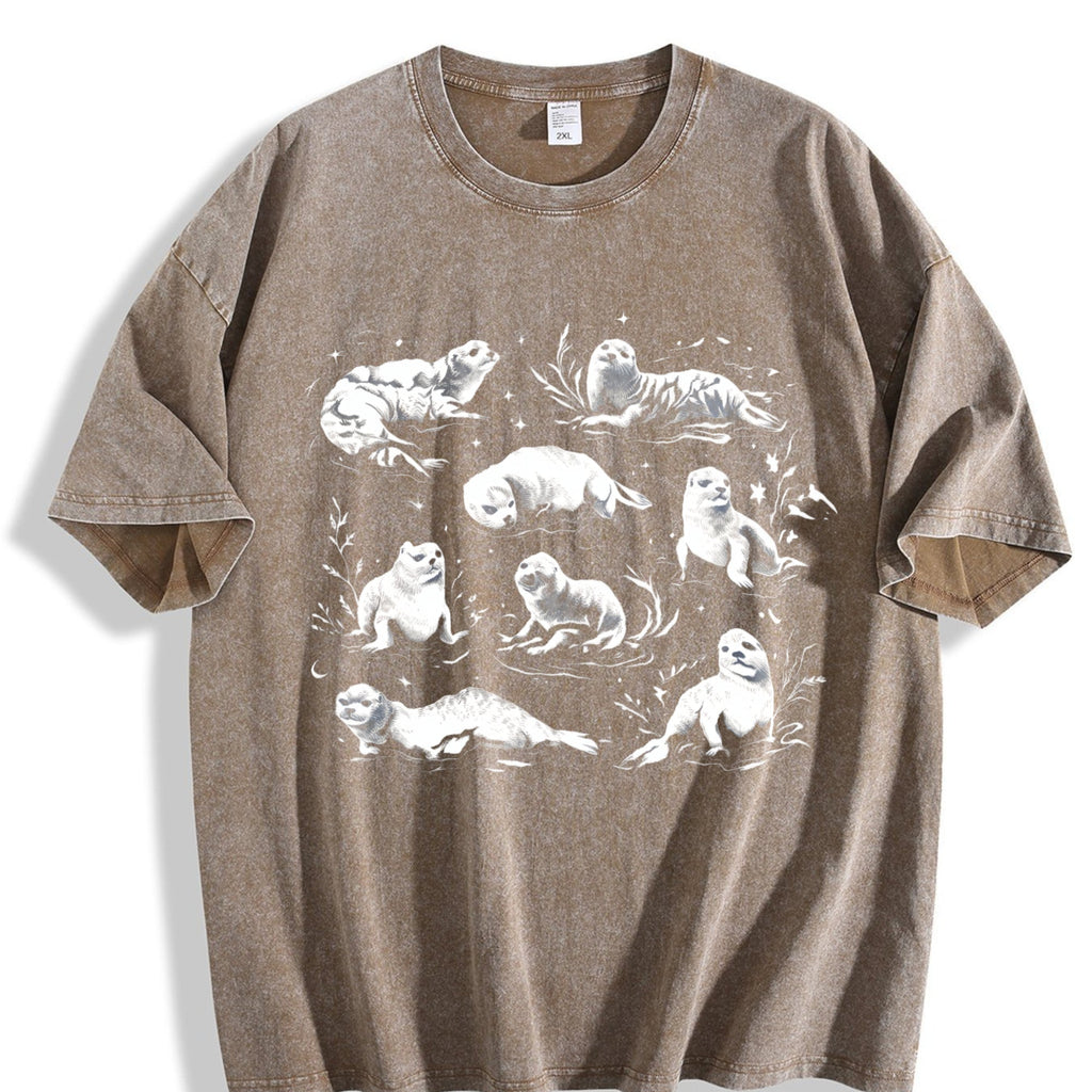 Coastal 90s Seals Vintage Washed T-Shirt product image 3
