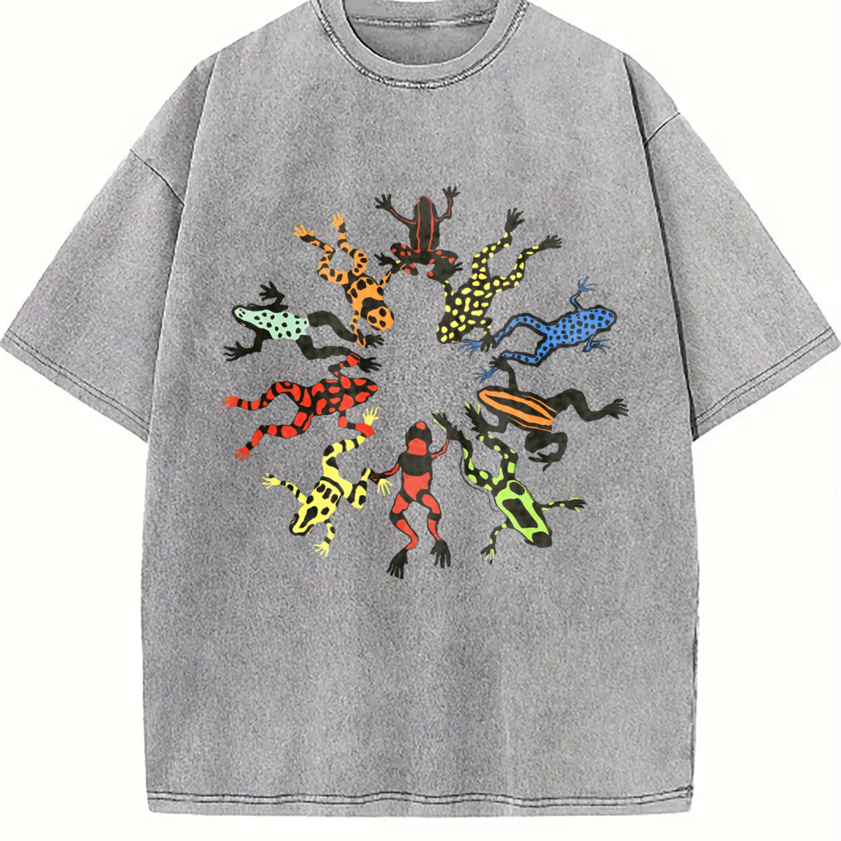 Dancing Frog Feast Vintage Washed T-Shirt product image 5