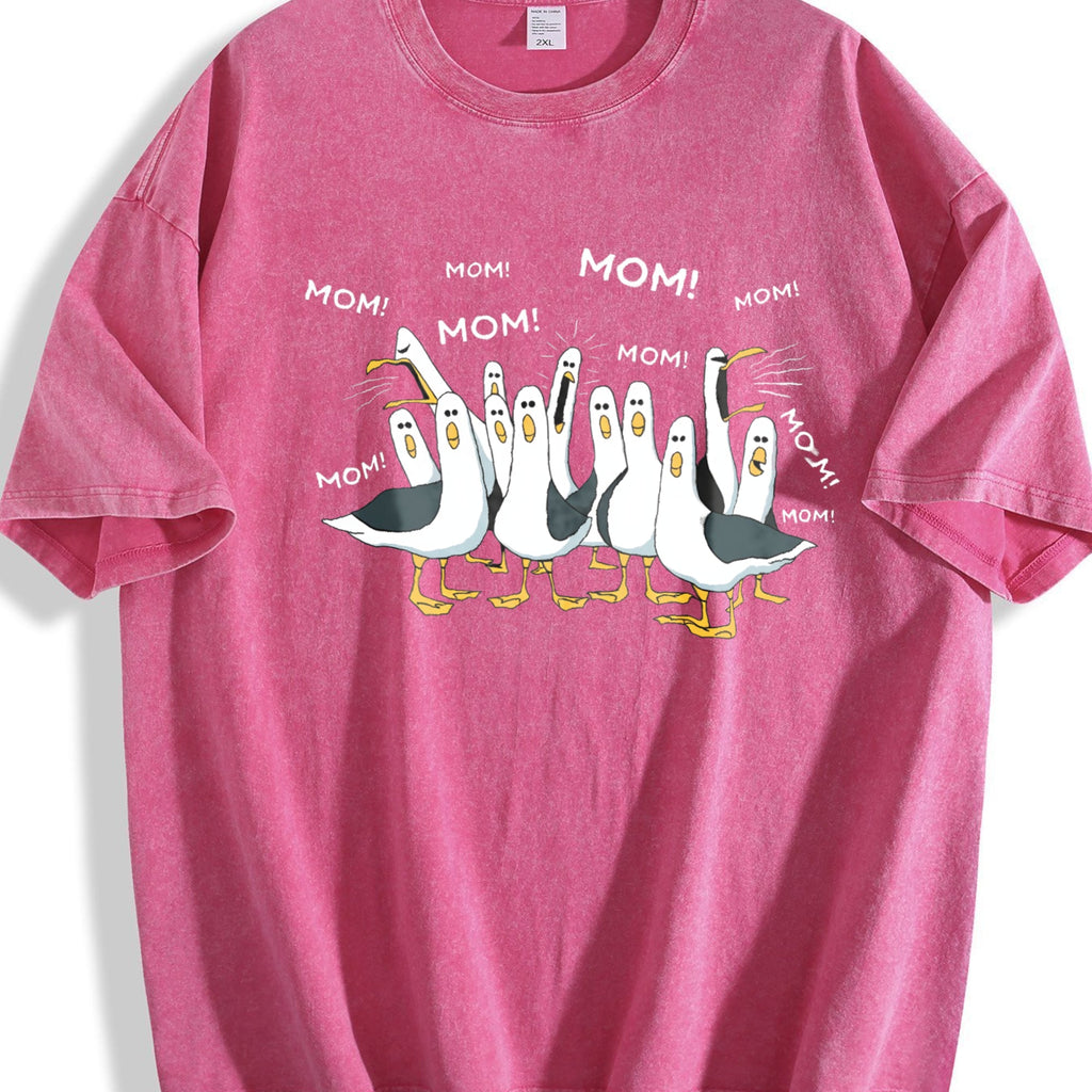 Seagull Mom Vintage Washed T-Shirt product image 5