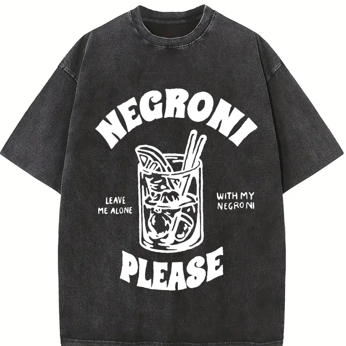 Negroni Please Cocktail Vintage Washed T-Shirt product image 2
