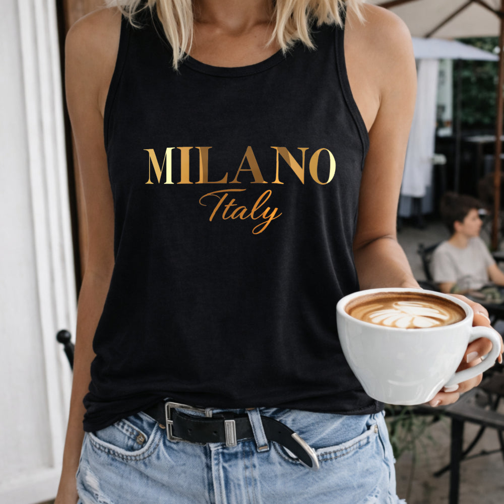 Milano Italy Letter Women's Tank Top
