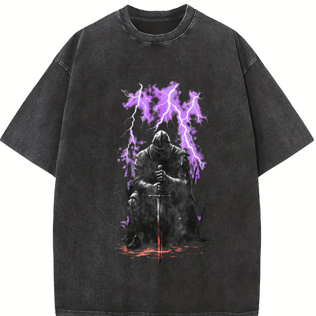 Medieval Knight Dark Fantasy Lightning Warrior Gothic product image 2