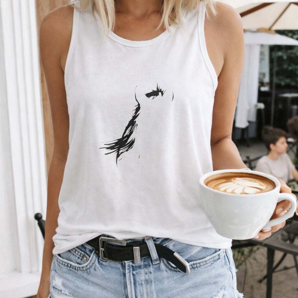 Cartoon Horse Women's Tank Top