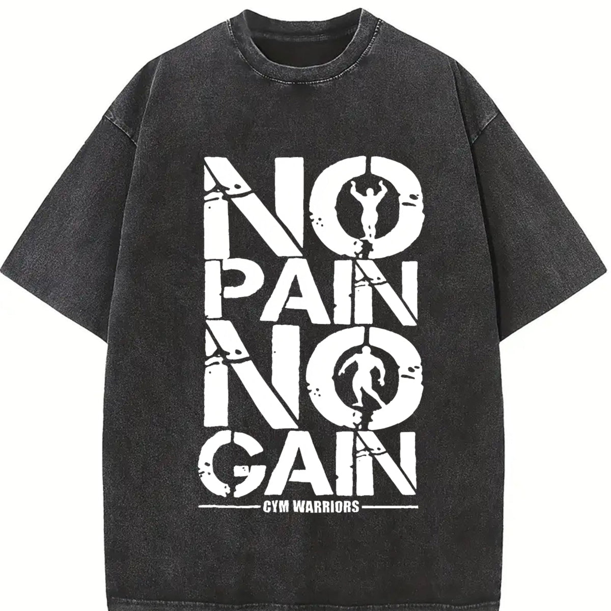 No Pain No Gain Gym Vintage Washed T-Shirt product image 2