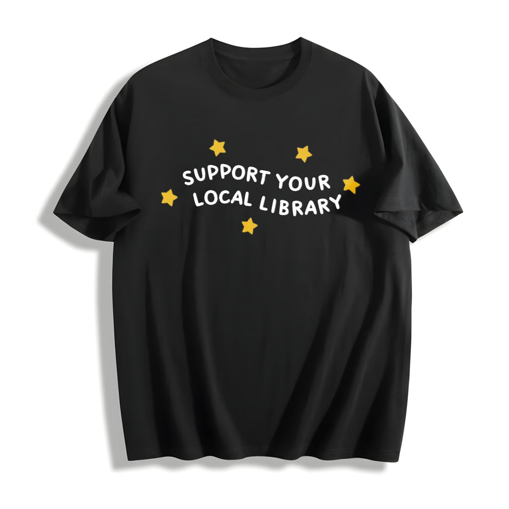 Support Your Local Library Cotton T-Shirt product image 1