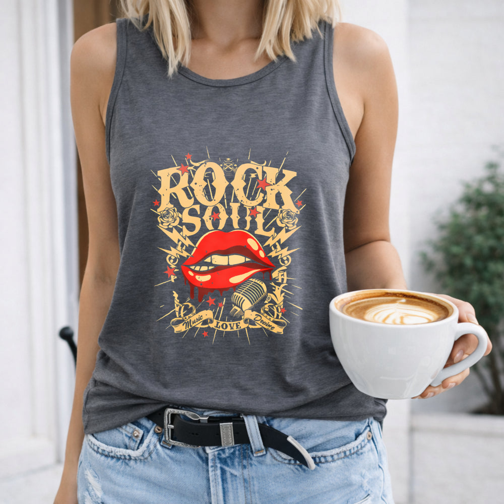 Rock Soul Lips Women's Tank Top
