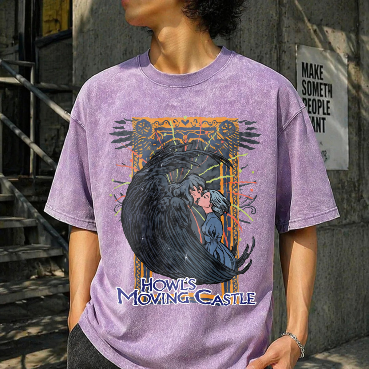 Howl's Moving Castle Vintage Washed T-Shirt product image 6