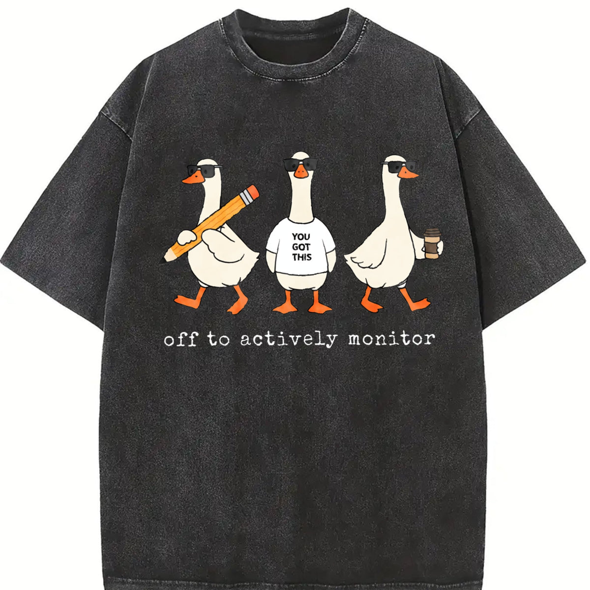 Off To Actively Monitor Goose Vintage Washed T-Shirt product image 2