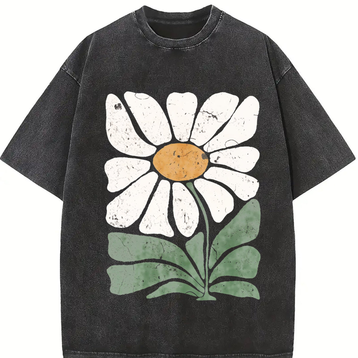 Bohemian Daisy Vintage Washed T-Shirt product image 2