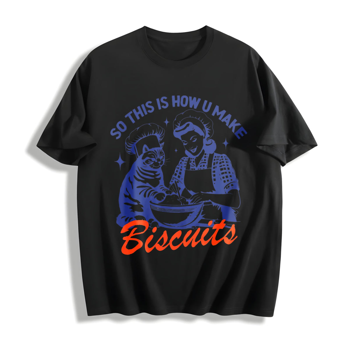 Cat Biscuits Cotton T-Shirt product image 1