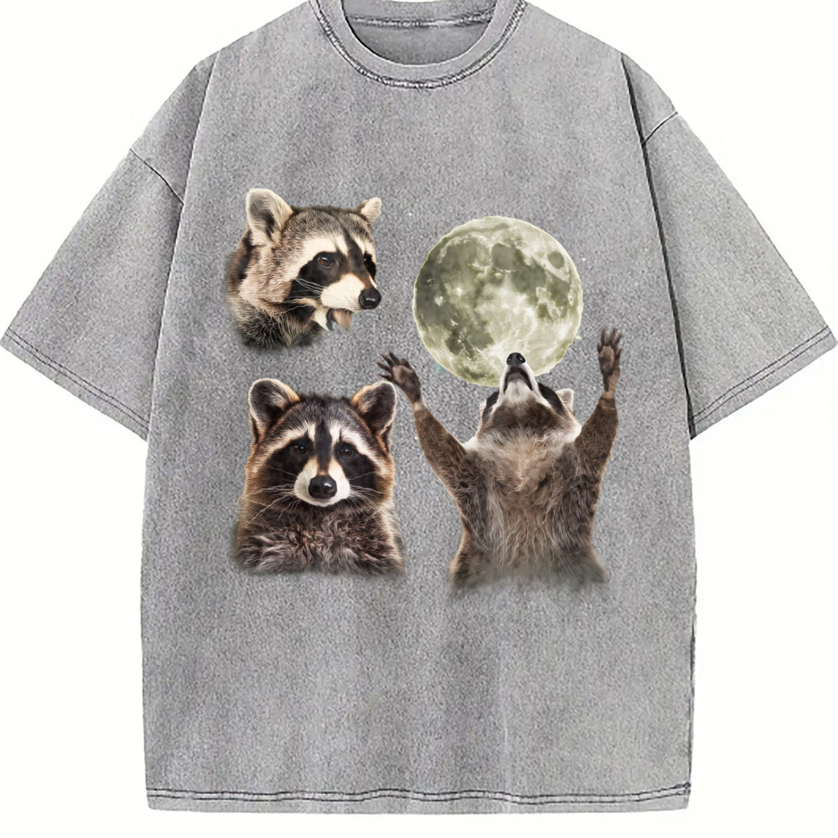 Three Raccoons 90s Vintage Washed T-Shirt product image 5