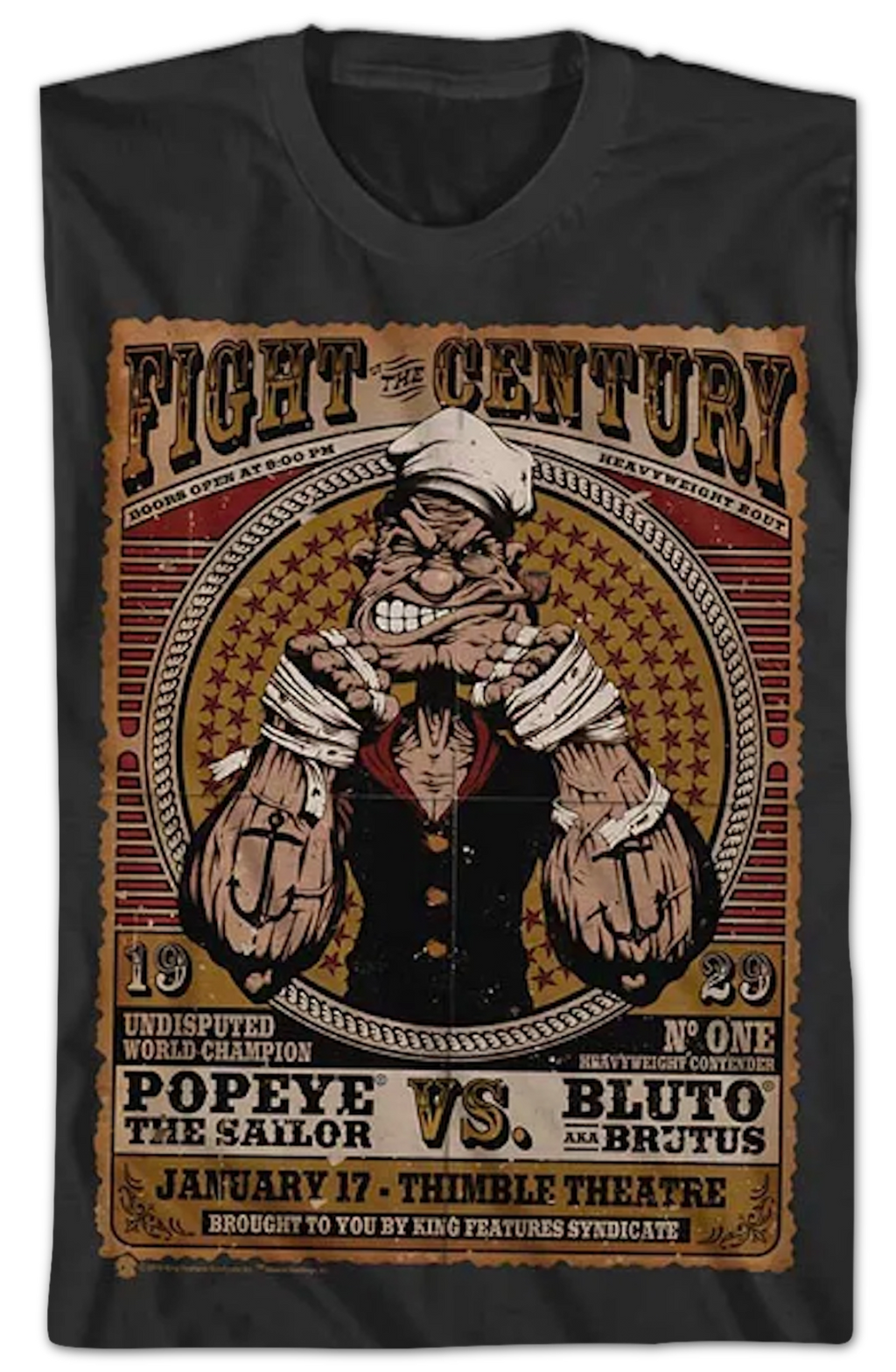 Fight Of The Century Popeye T-Shirt product image 2