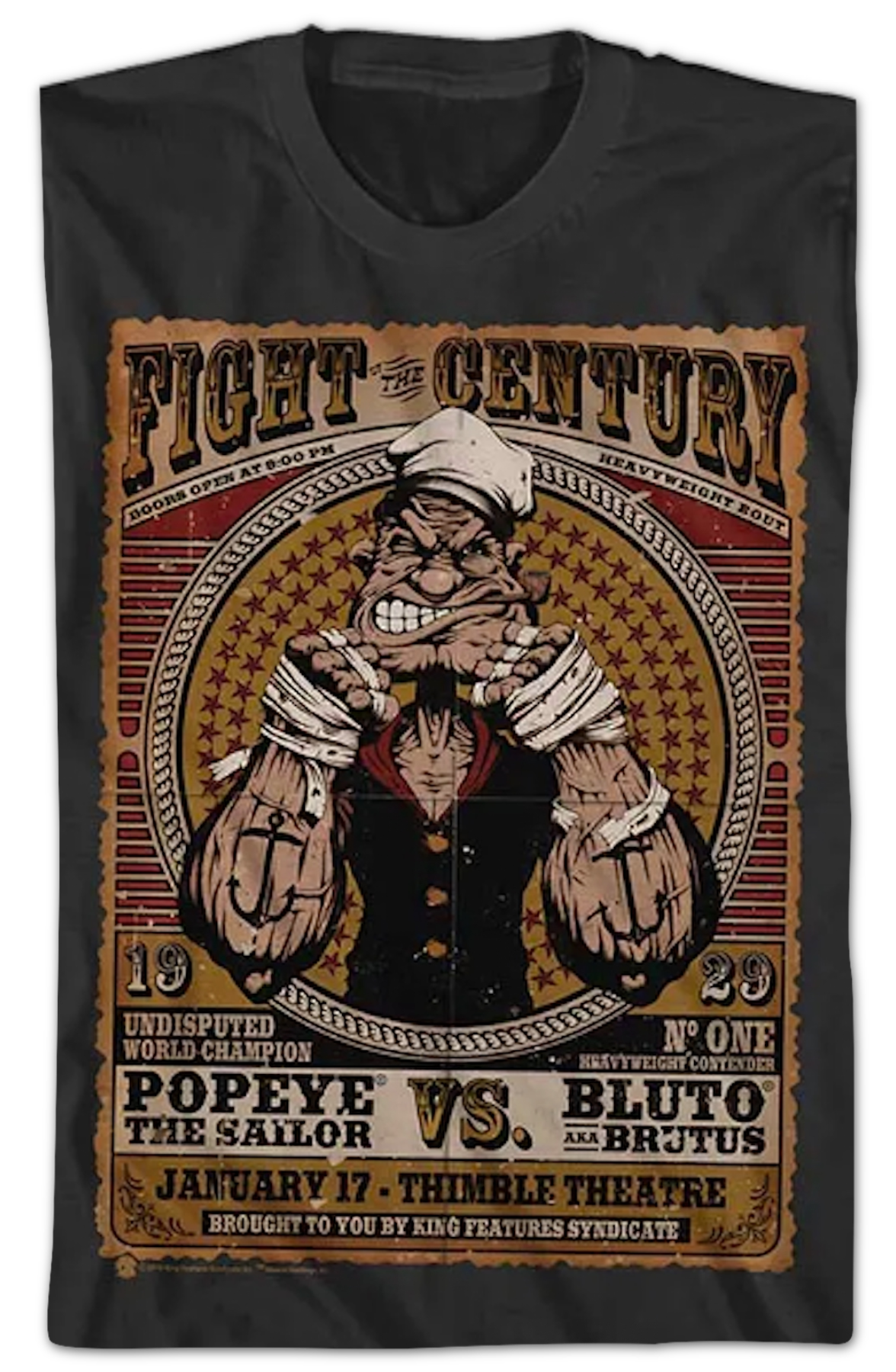 Fight Of The Century Popeye T-Shirt product image 2