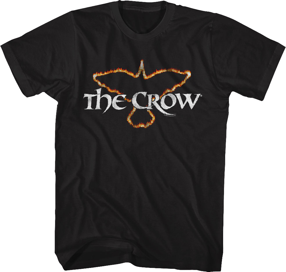 Flaming Logo The Crow T-Shirt product image 1