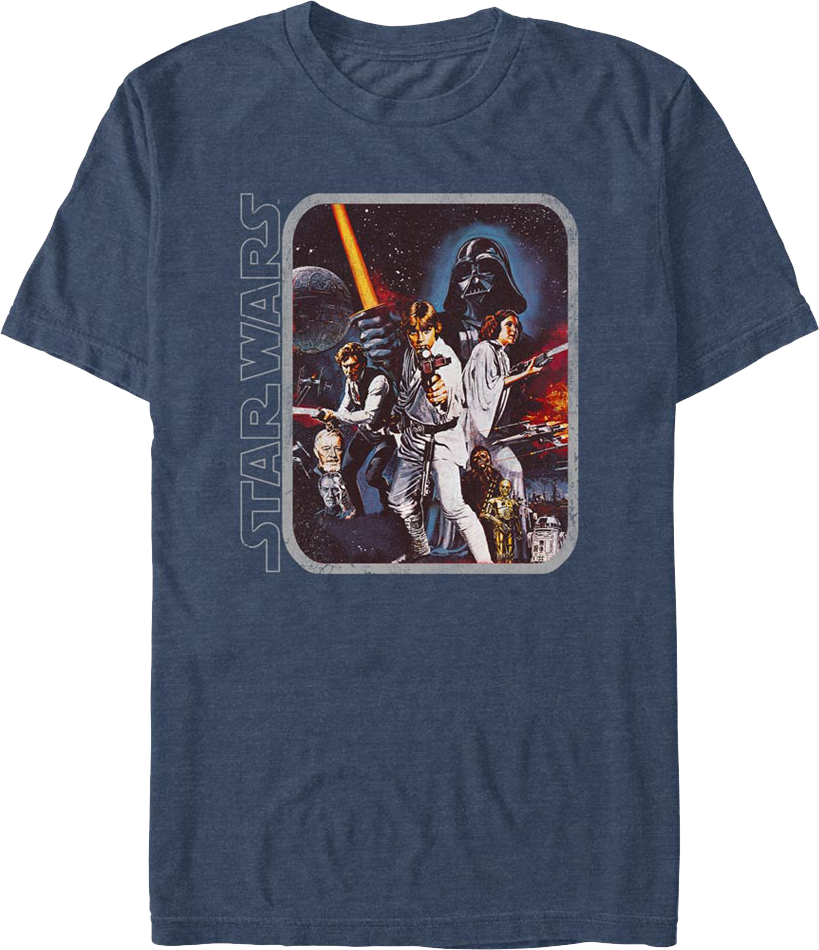 Framed Episode IV Poster Star Wars T-Shirt
