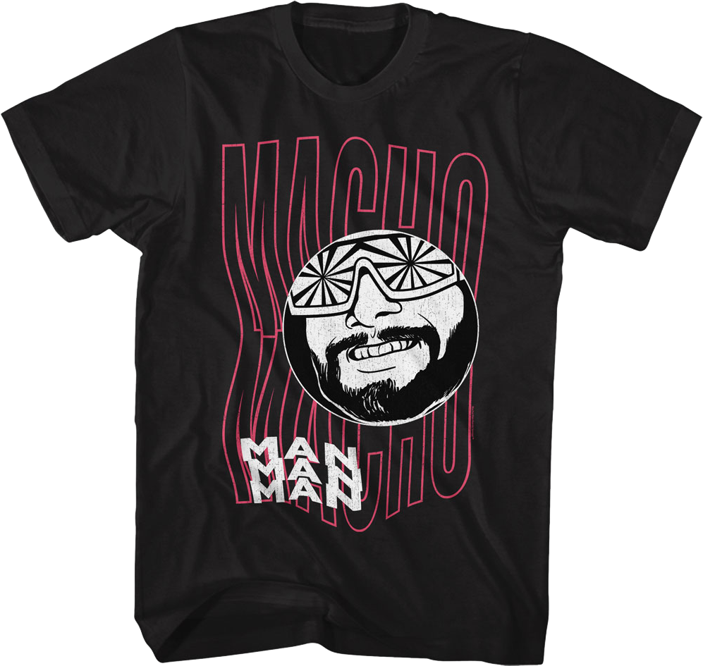Funky Text Macho Man Randy Savage T-Shirt product image 1