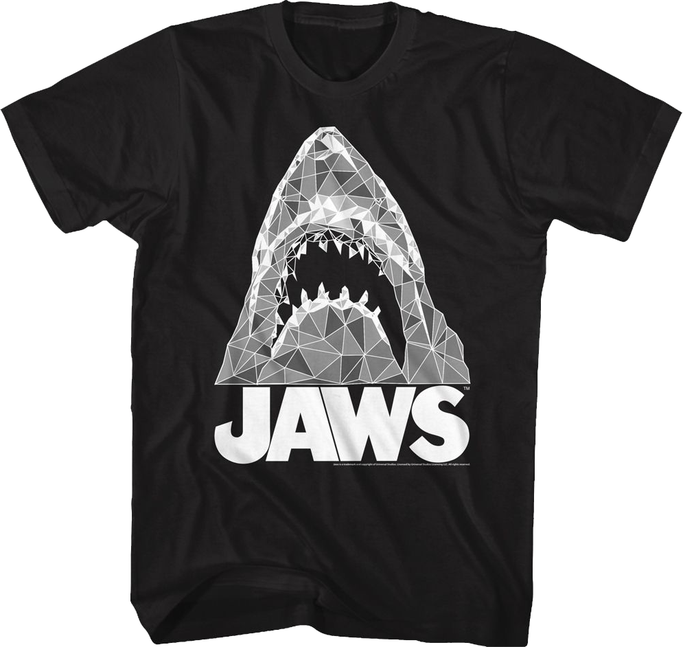 Geometric Shark Jaws T-Shirt product image 1