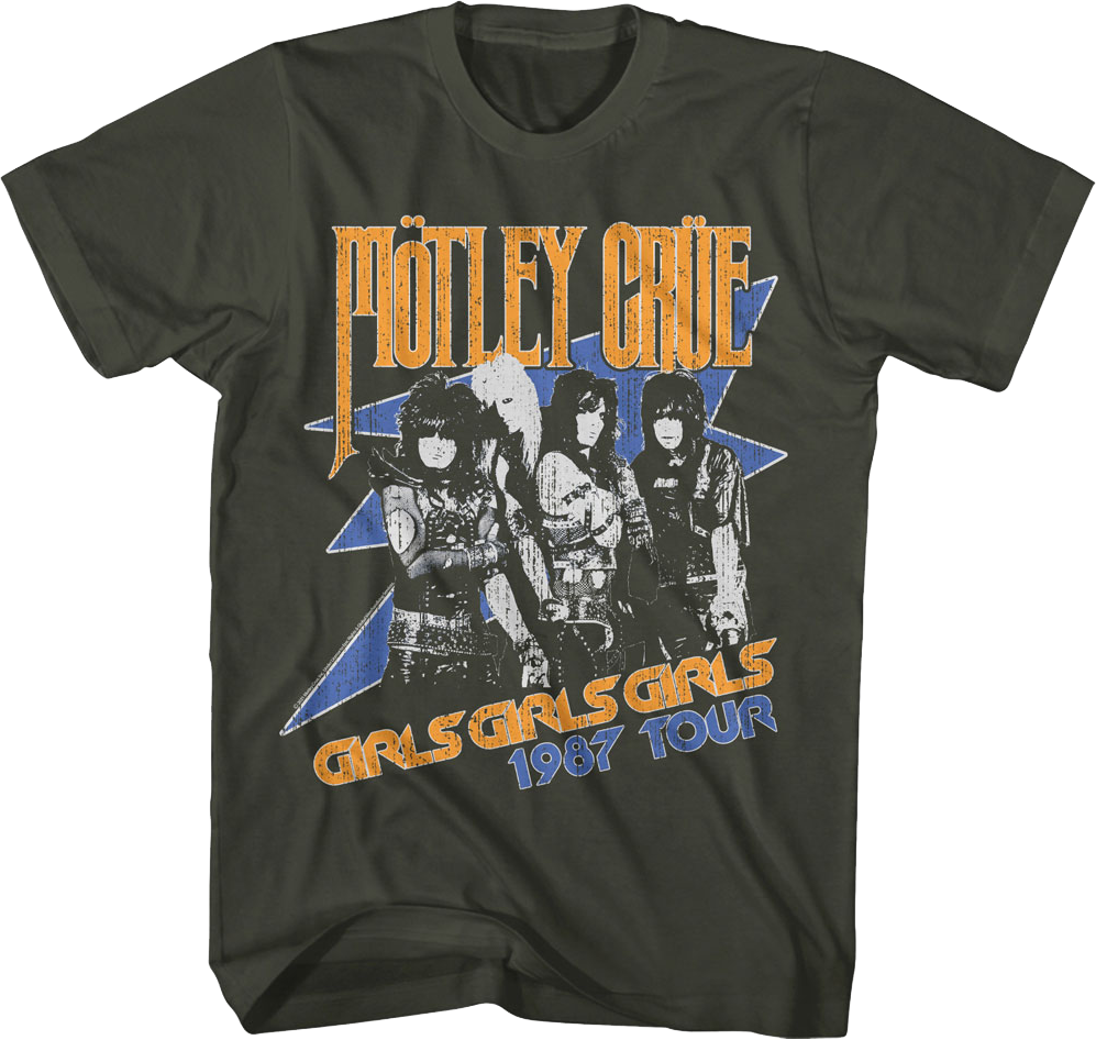 Girls 1987 Tour Motley Crue T-Shirt product image 1