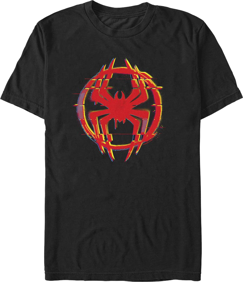 Glitching Logo Spider-Man T-Shirt product image 1